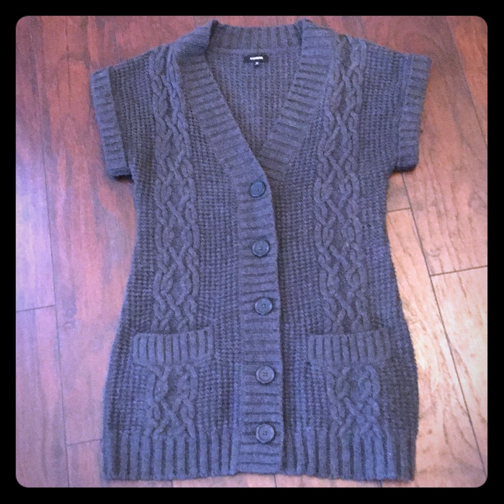 Express button down sweater